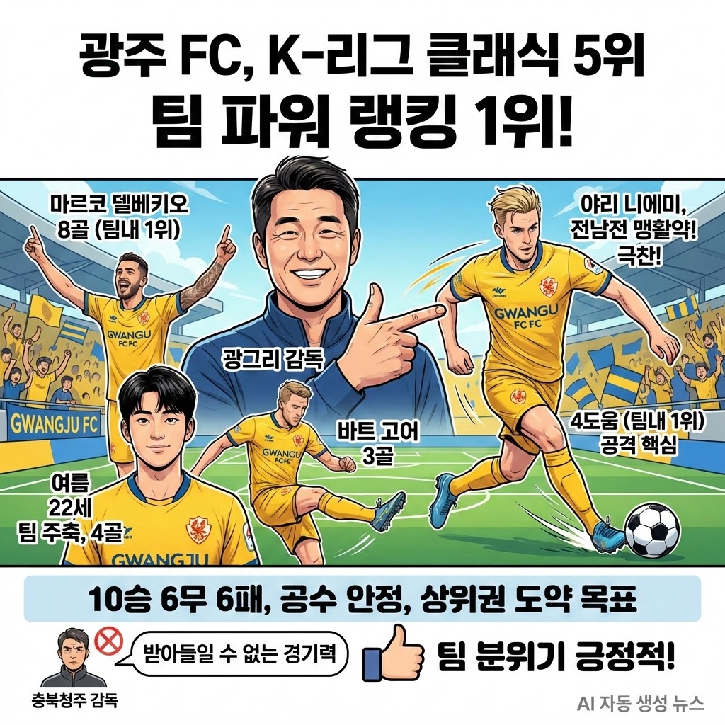 [광주 돌풍] 니에미 맹활약, 리그 판도 흔드나